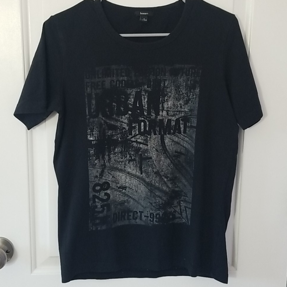 Bossini Supersoft Black and Silver T-shirt